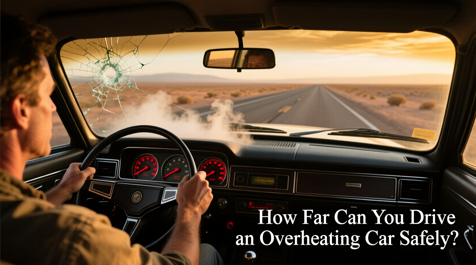how far can you drive an overheating car