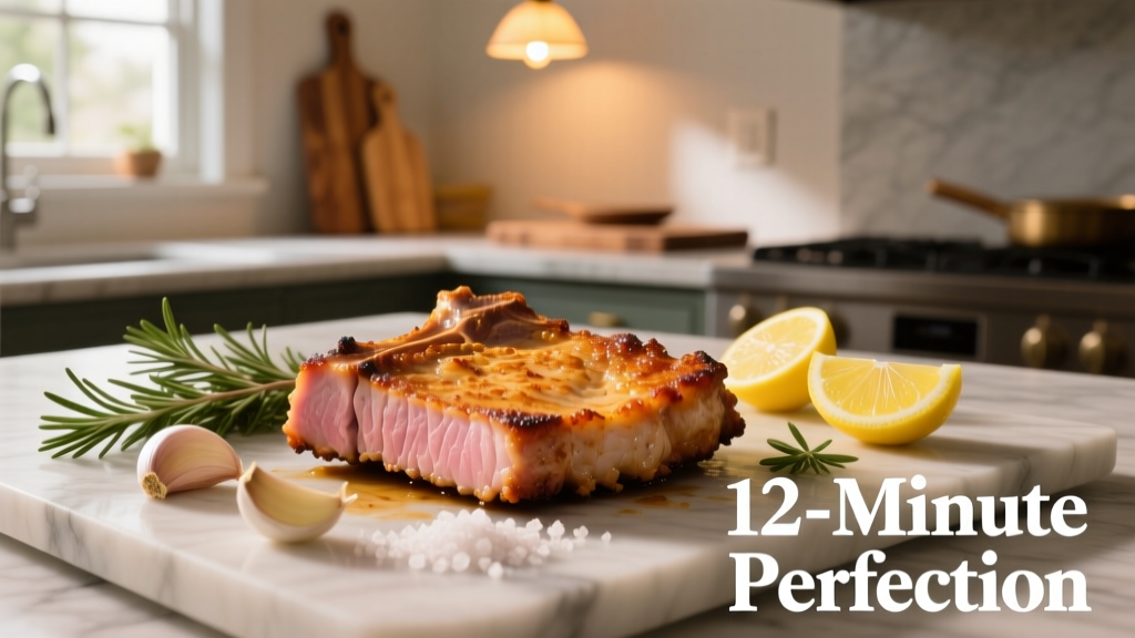 Perfect Air Fried Pork Chops in 12 Minutes