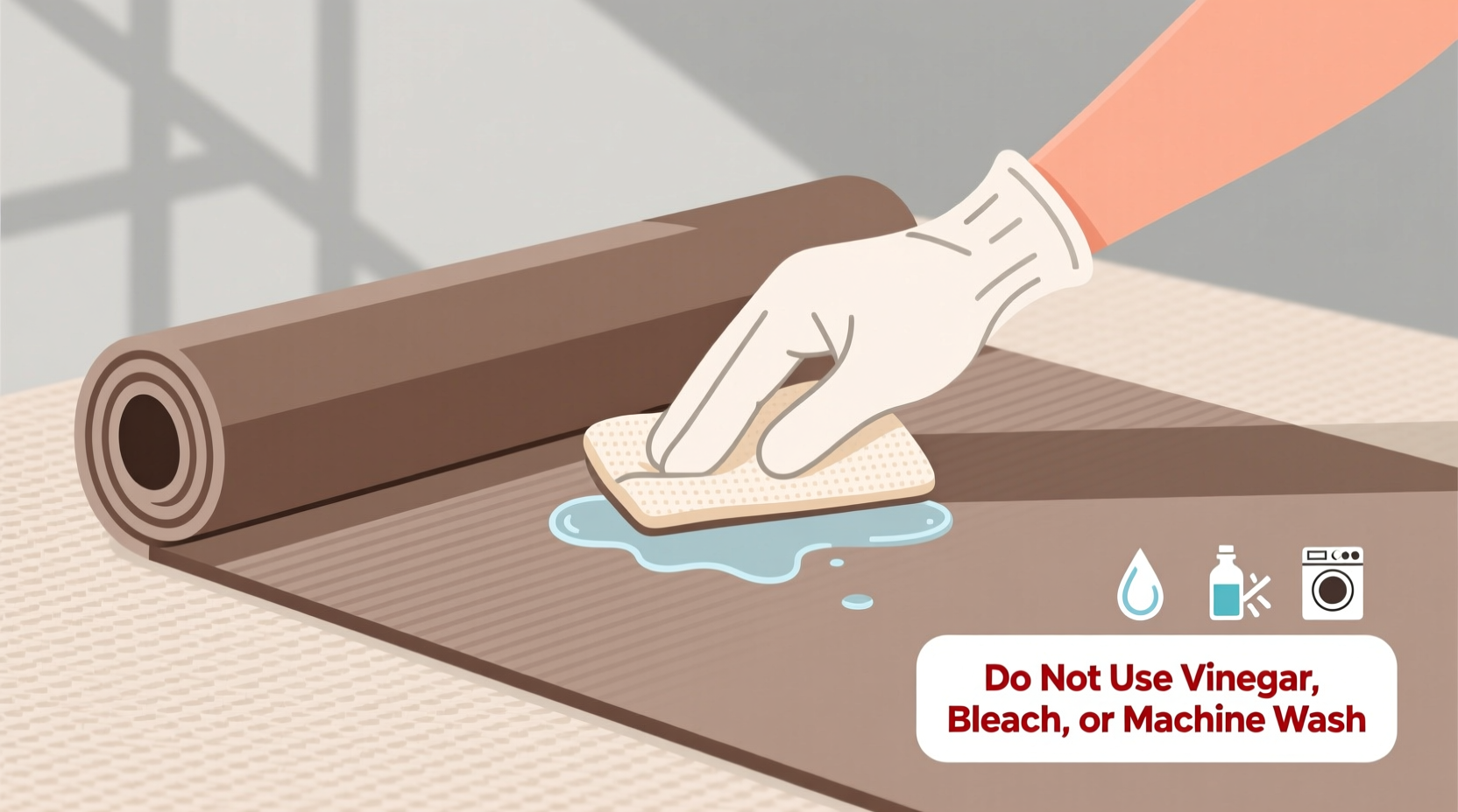 how to wash yoga mats with antimicrobial coating
