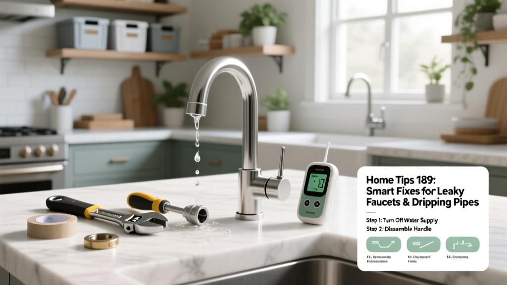 Home Tips 189: Smart Fixes for Leaky Faucets & Dripping Pipes