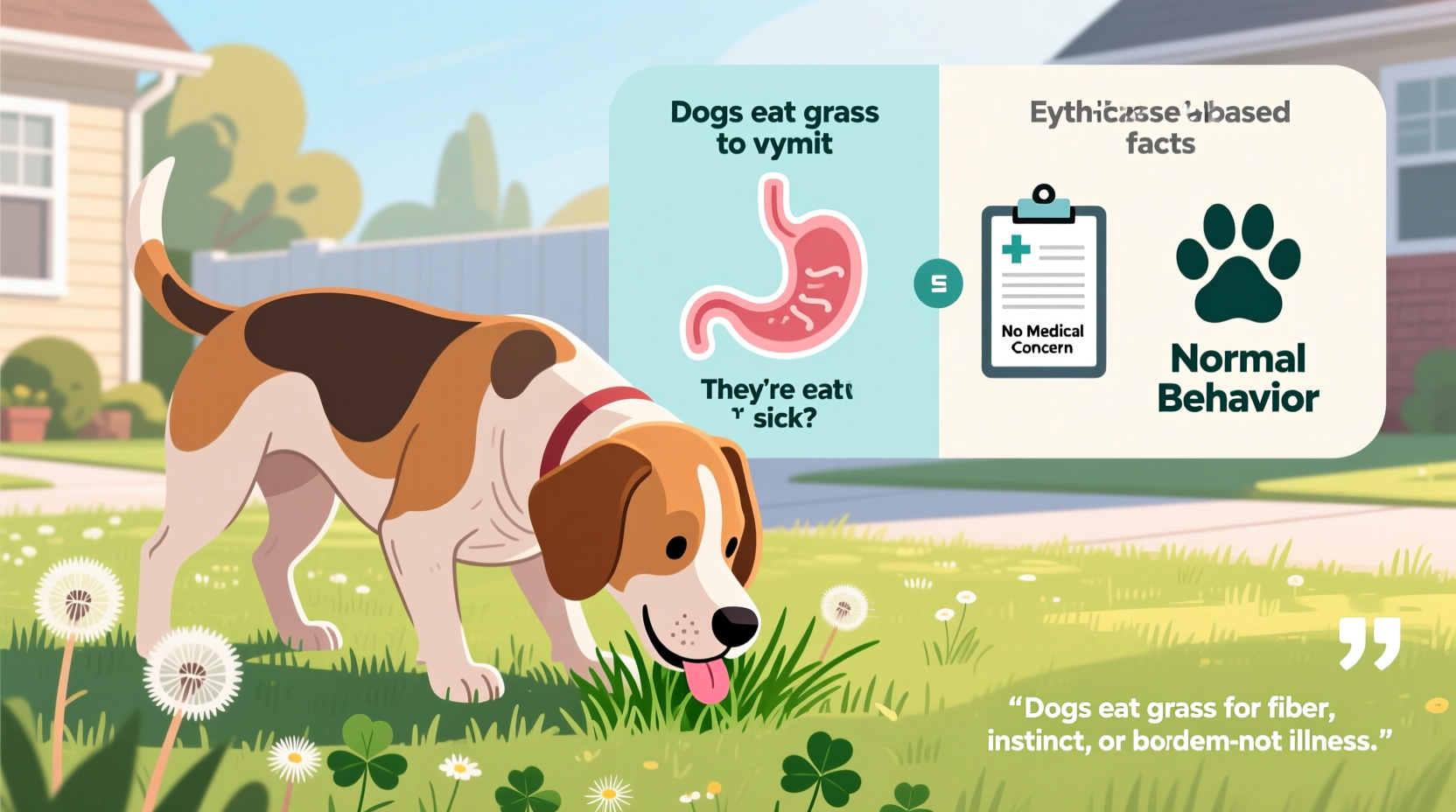 why do dogs eat grass vomiting and digestion myths