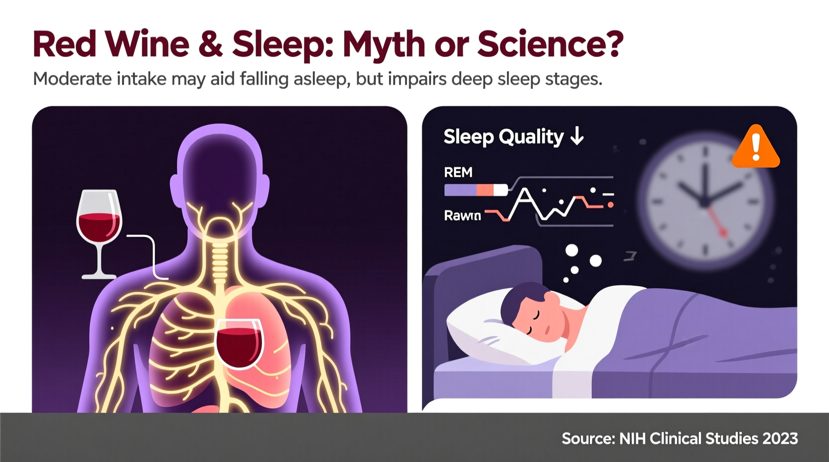 can drinking red wine help with sleep or is it a myth