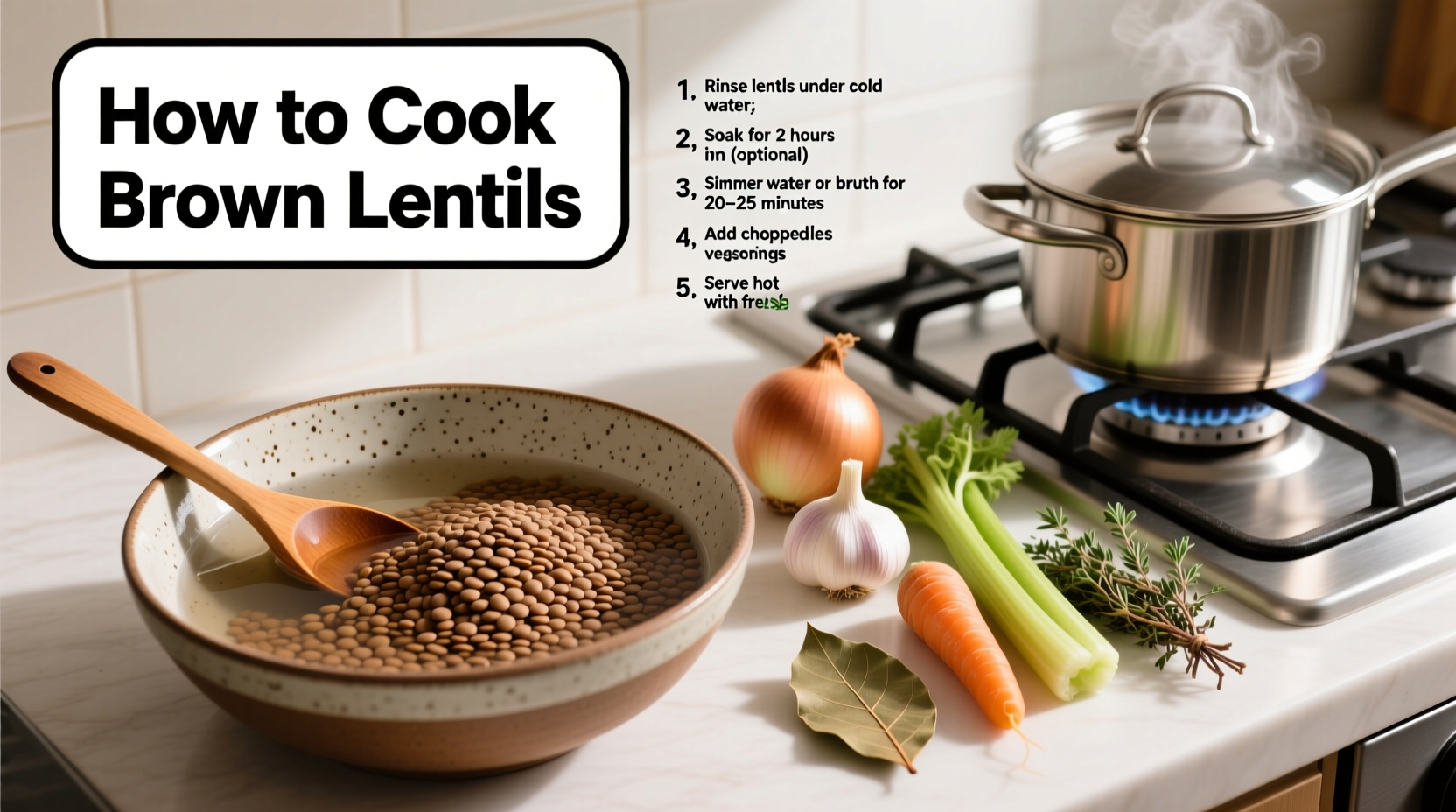 How to Cook Brown Lentils Perfectly: Simple 25-Minute Method
