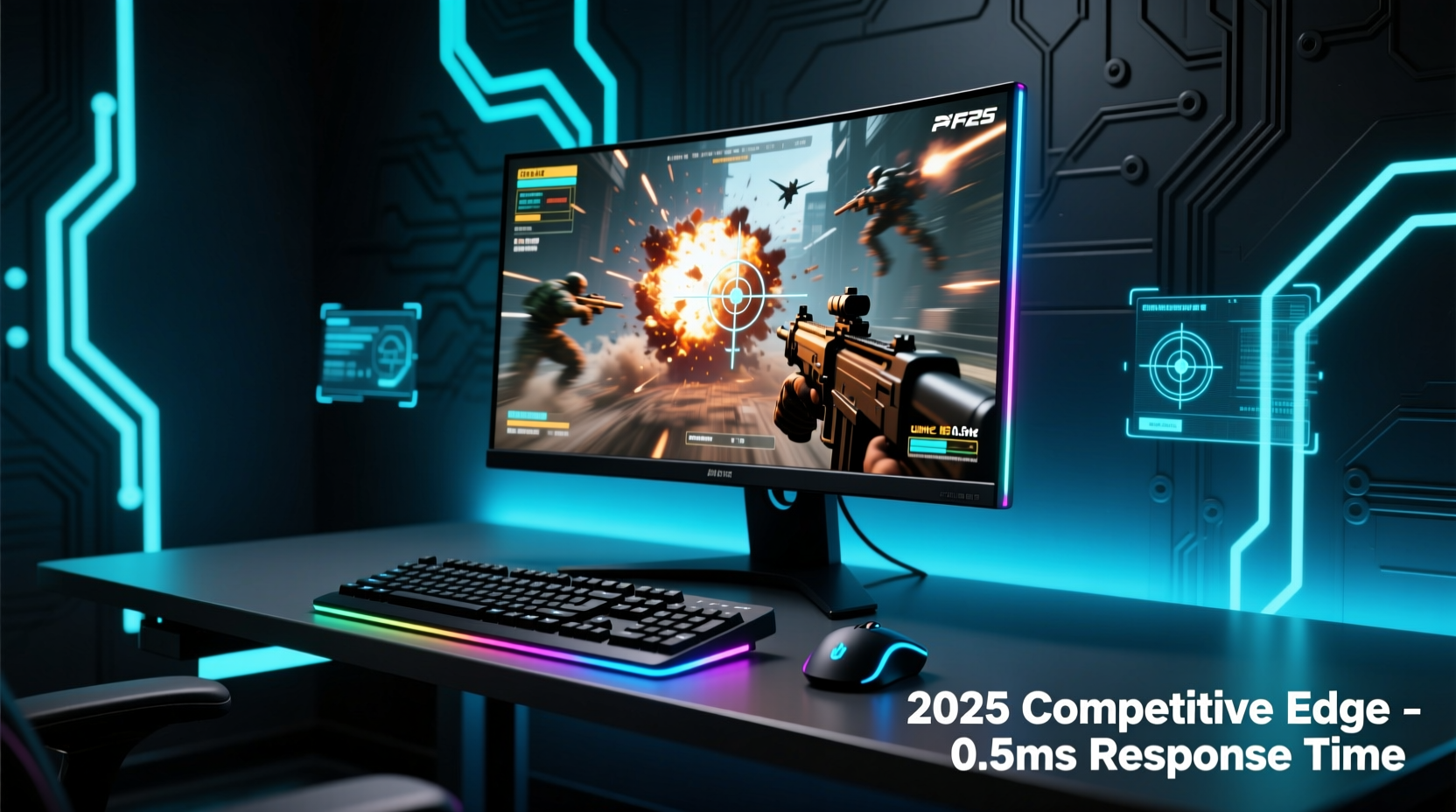 gaming monitors with best response time for competitive fps titles in 2025