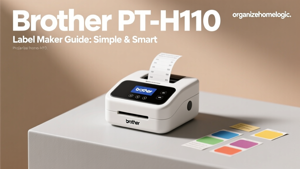 Brother PT-H110 Label Maker Guide: Simple & Smart