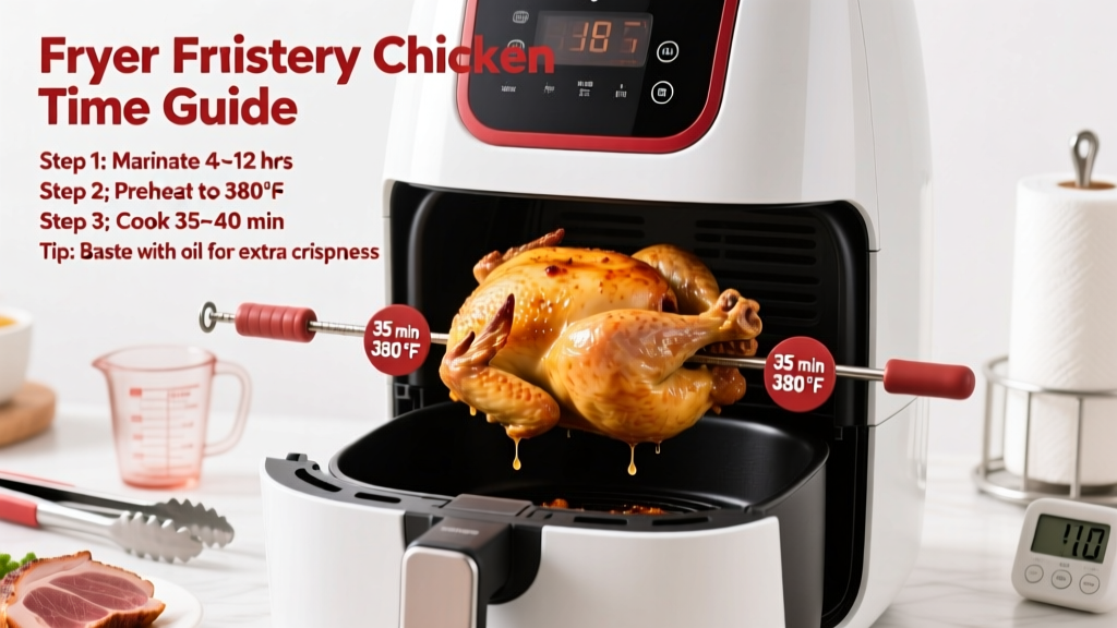 Air Fryer Rotisserie Chicken Time Guide