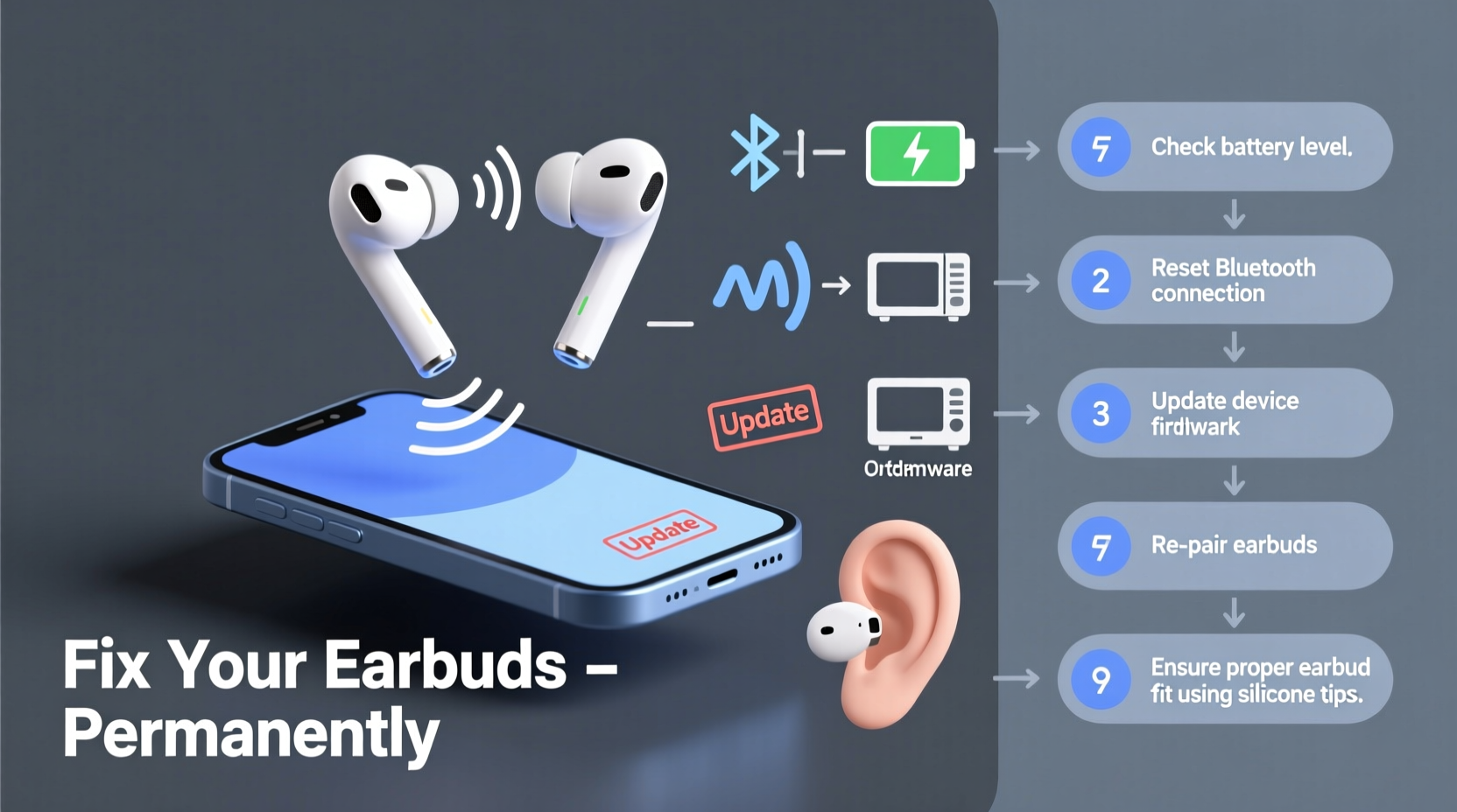 why do my wireless earbuds disconnect randomly and how to fix it permanently