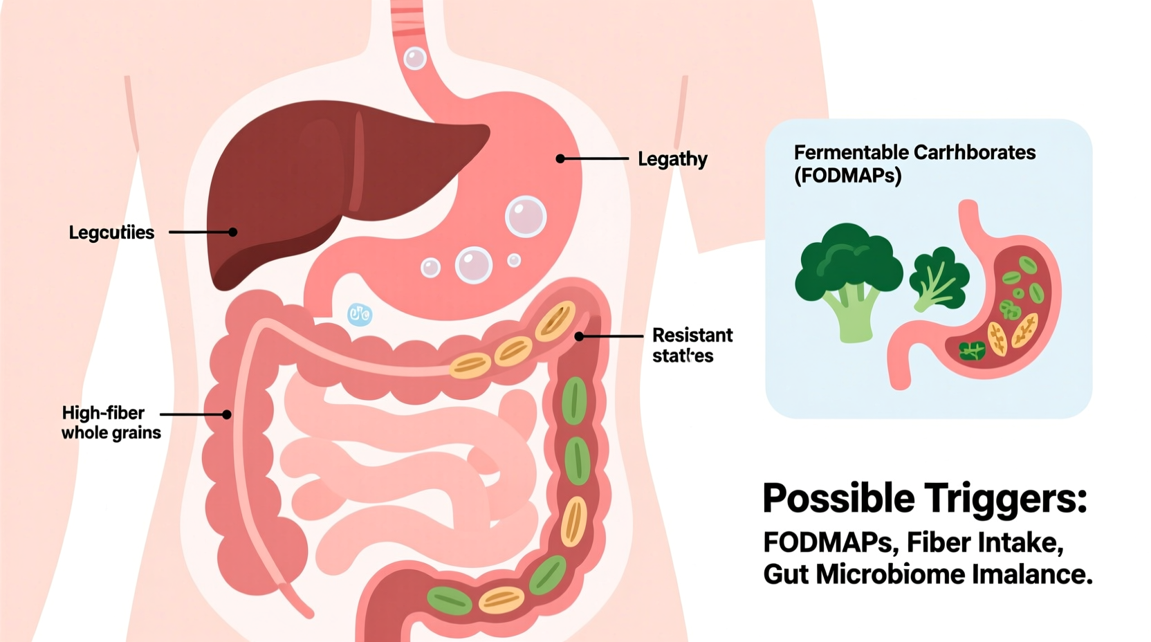 why does my stomach feel bloated after eating healthy foods possible triggers