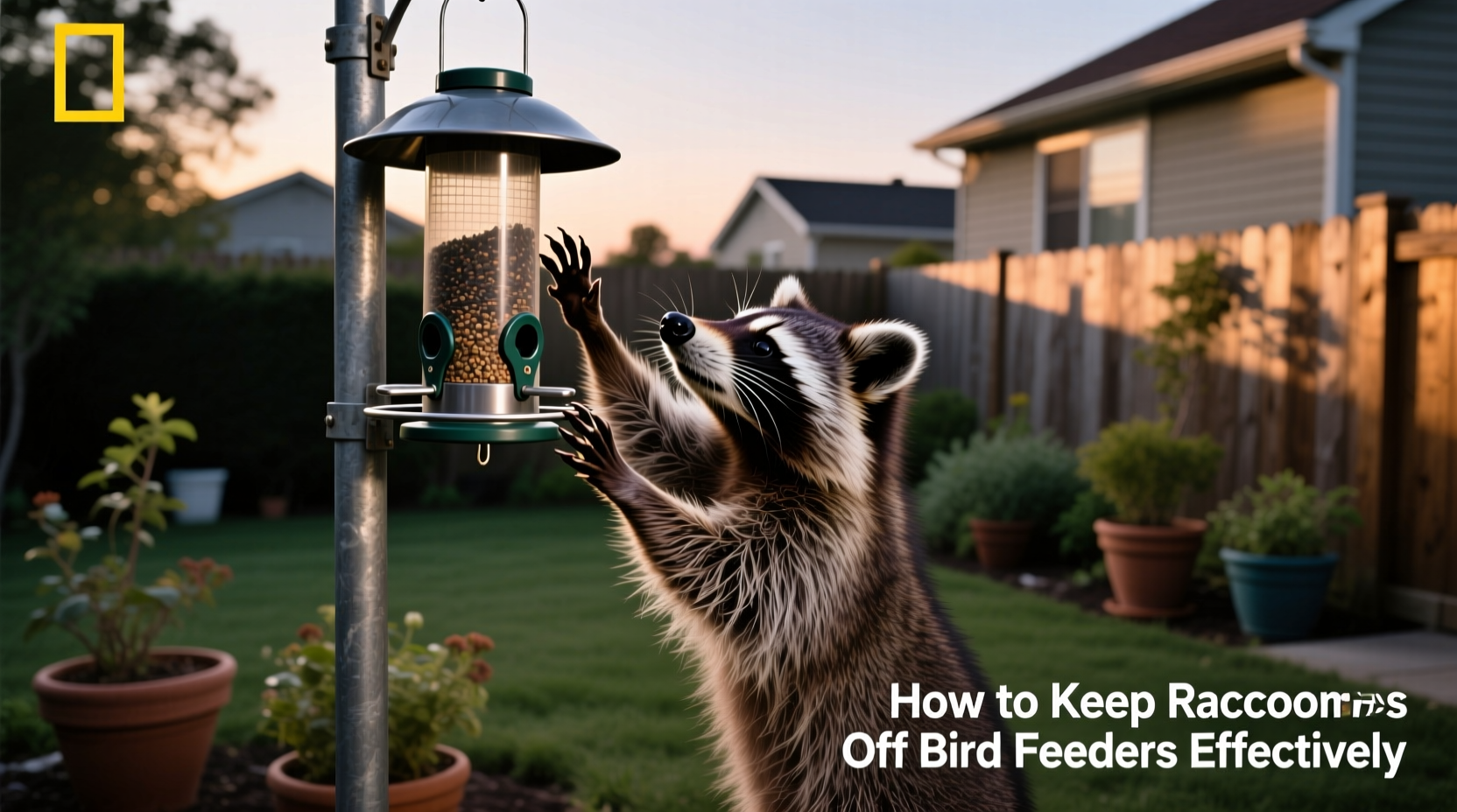 how to keep raccoons off bird feeders