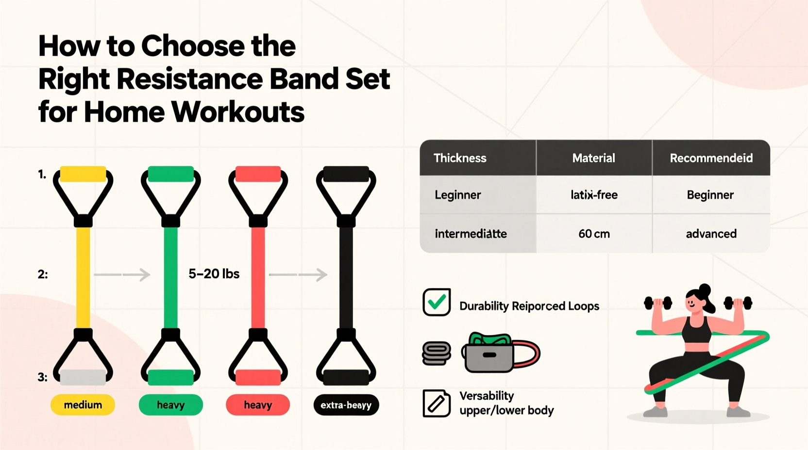 how to choose the right resistance band set for home workouts without confusion