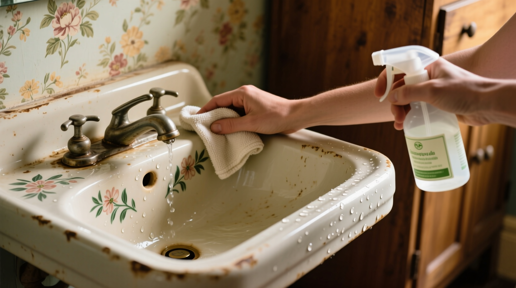 eco friendly cleaning tips for vintage ceramic sinks