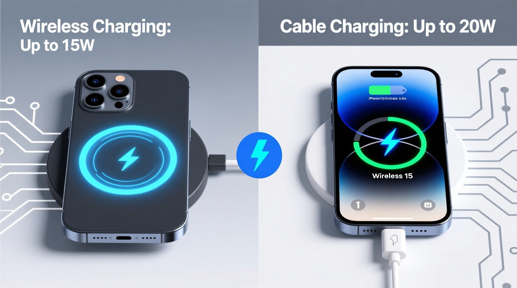 wireless charging pads vs cables which is actually faster for iphone 15 users