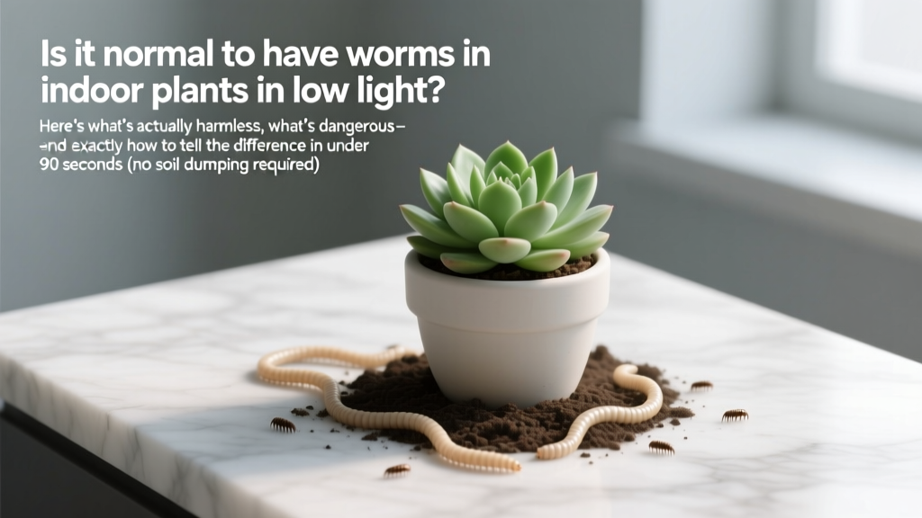 Worms in Indoor Plants: Normal or Dangerous?