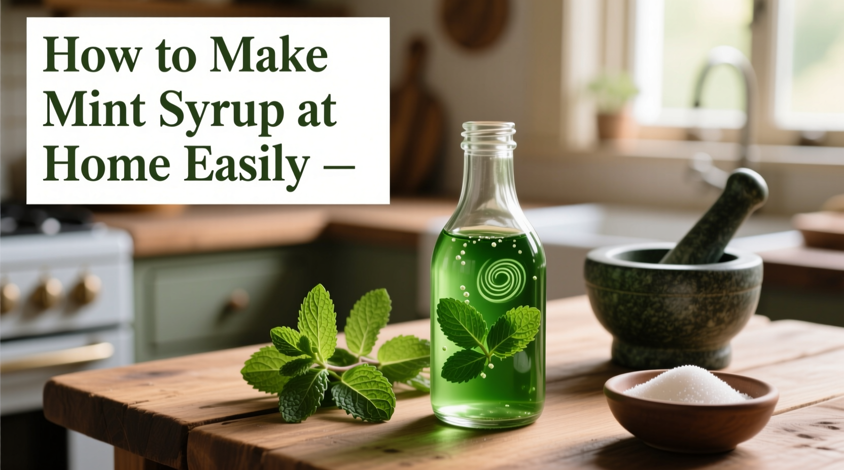 5-Minute Mint Syrup Recipe | TheHomeSprouts