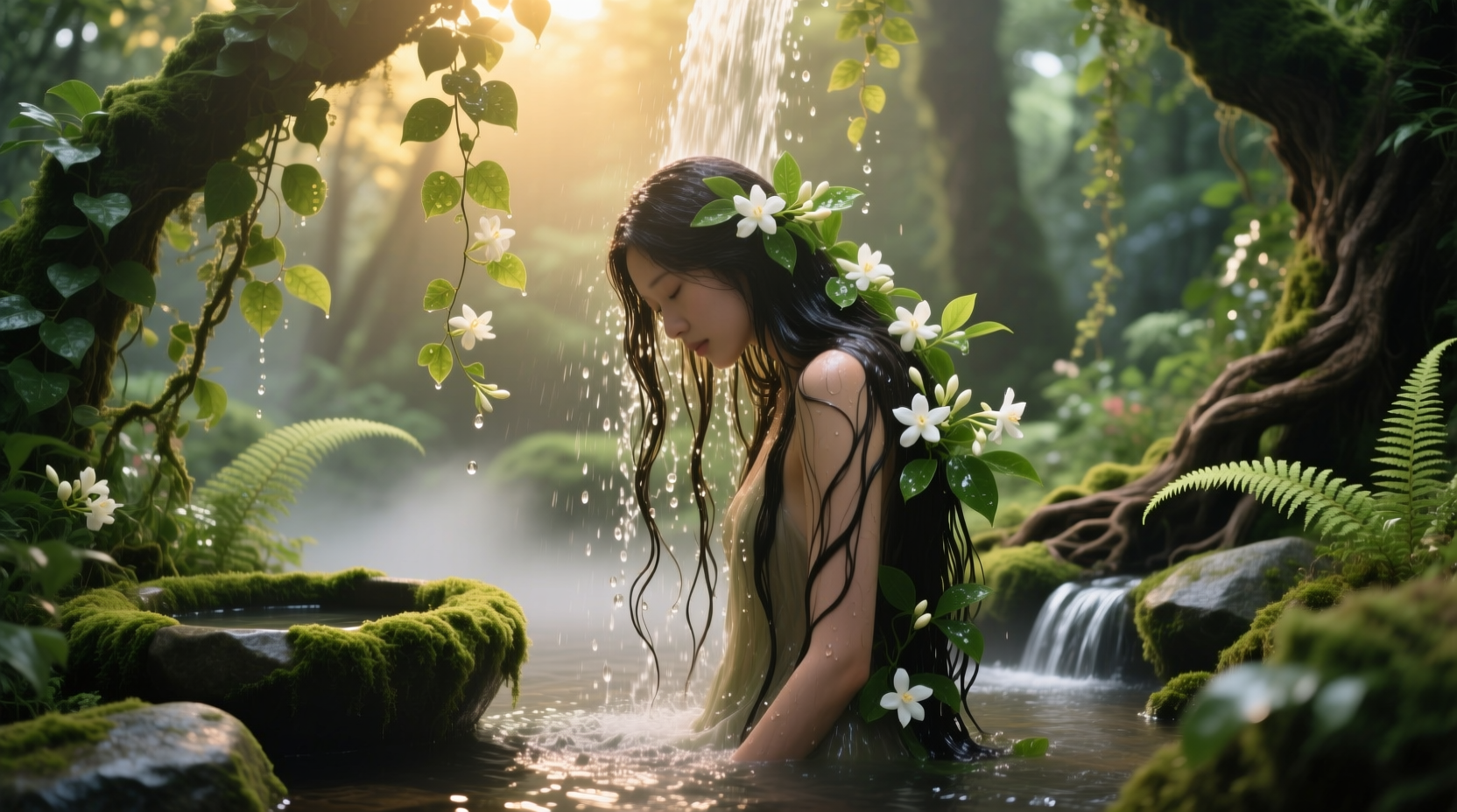 garden plants wash hair