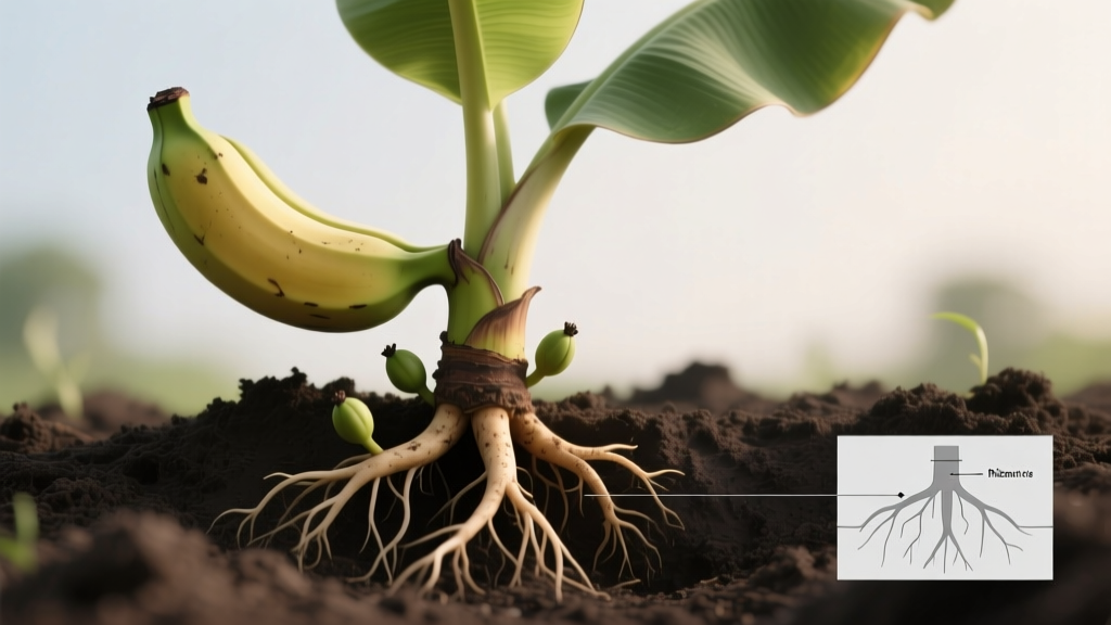 Banana Plant Propagation: Rhizome Division Only