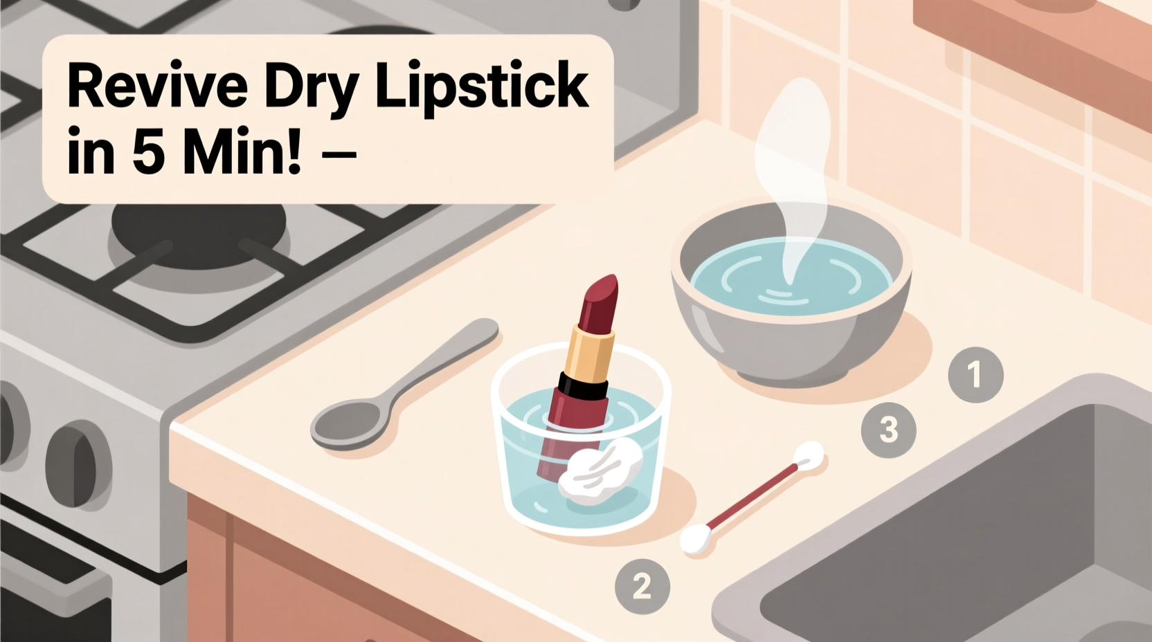 how to revive dry lipstick using household items in under 5 minutes