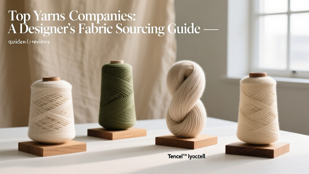 Top Yarns Companies: A Designer’s Fabric Sourcing Guide