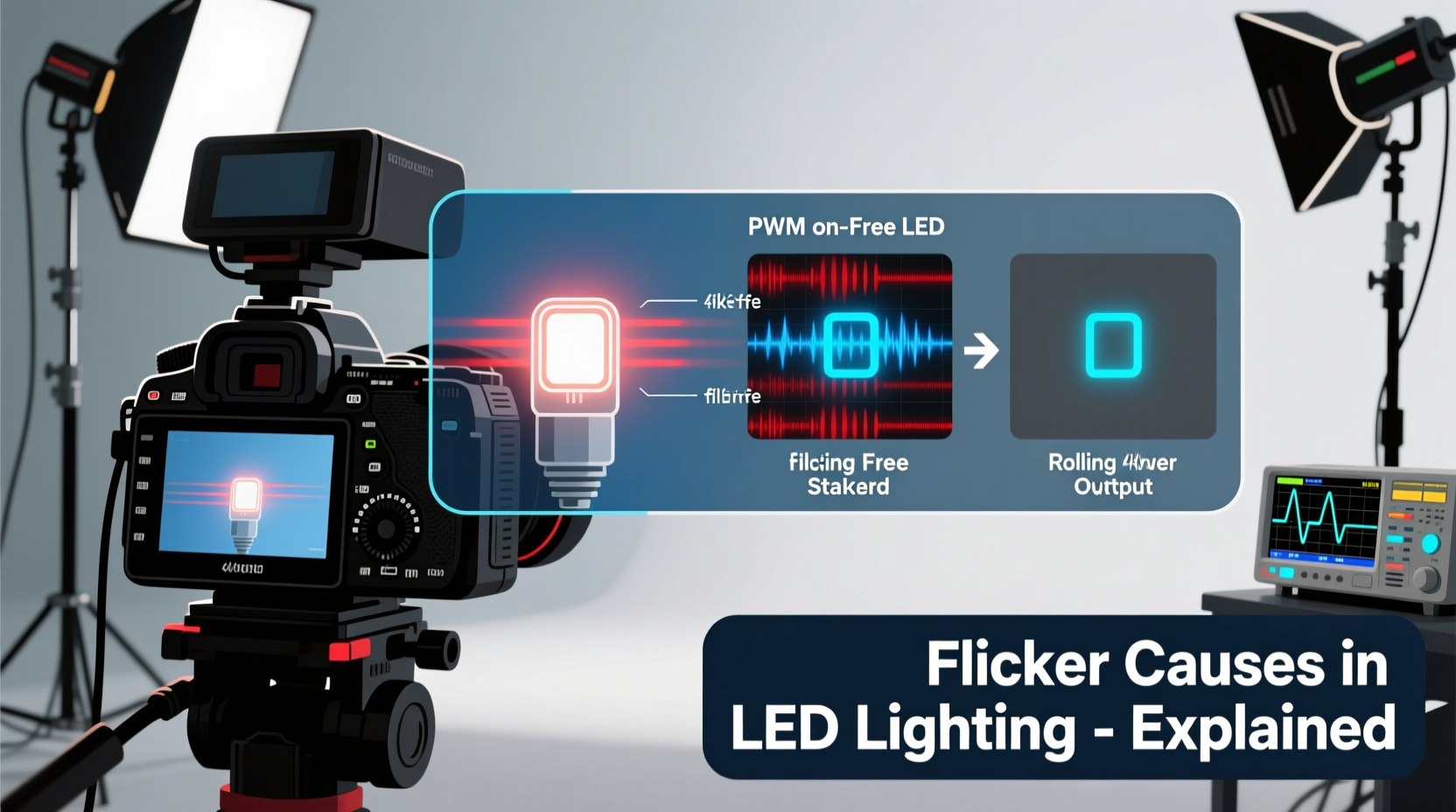why do some led lights cause camera flicker in videos