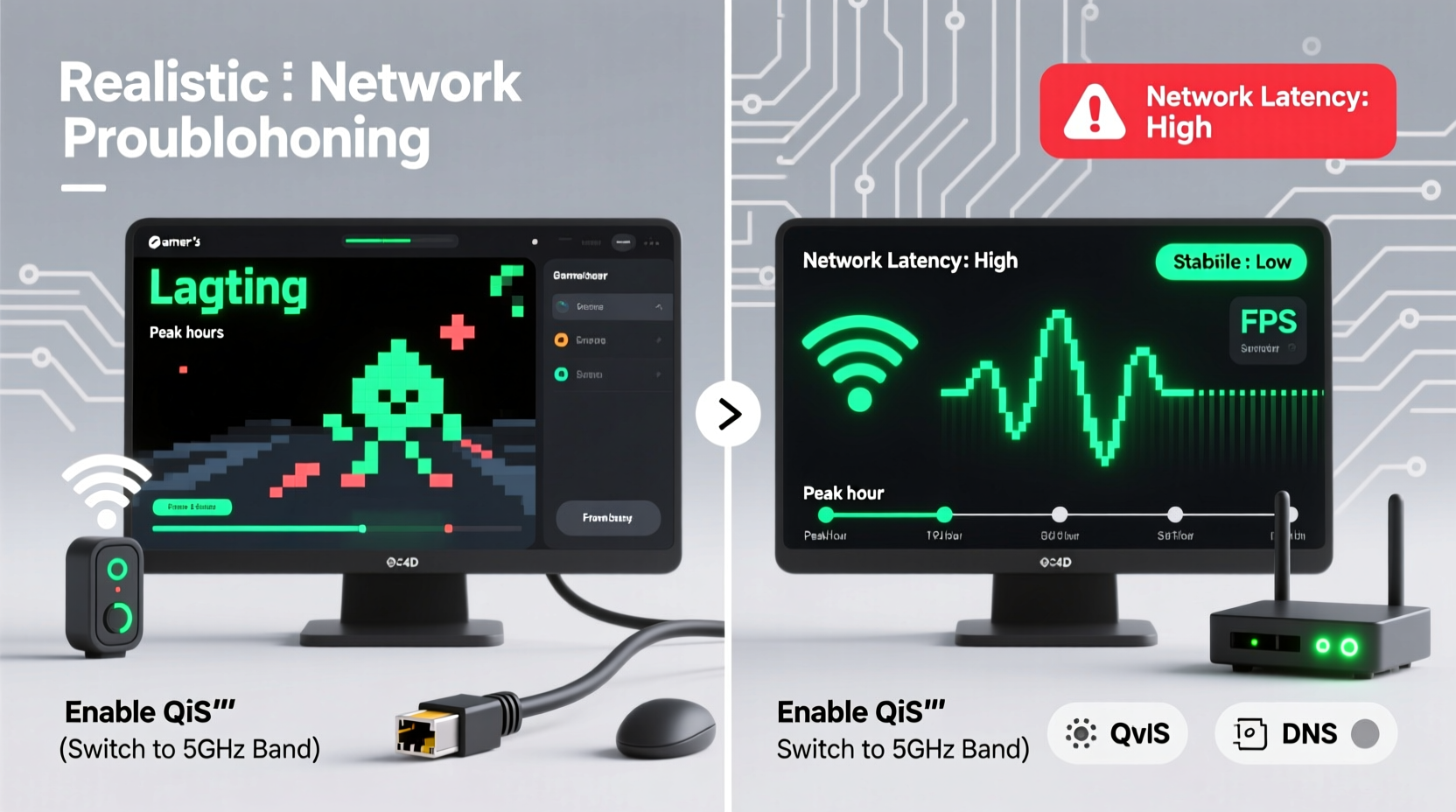 why does my gaming lag during peak hours and how to optimize connection