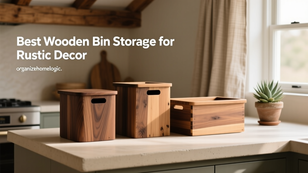 Best Wooden Bin Storage for Rustic Decor