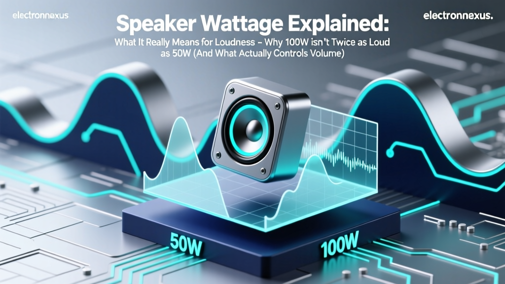 Speaker Wattage Explained What It Really Means For Loudness: Why 100W Isn’t Twice as Loud as 50W (And What Actually Controls Volume)