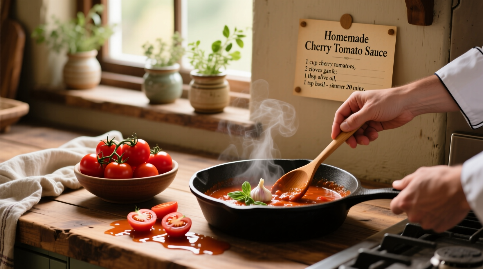 Cherry Tomato Sauce Recipe: No-Peel Method in 45 Minutes