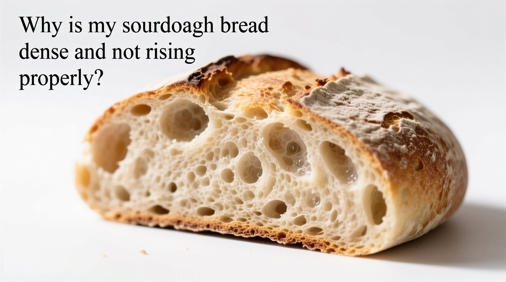 why is my sourdough bread dense and not rising properly