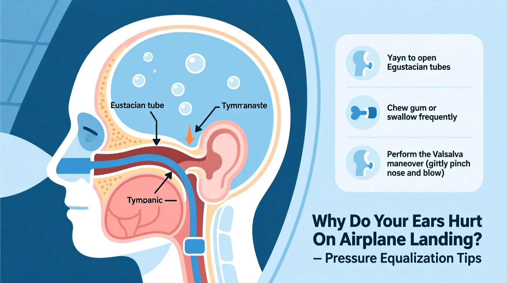 why do my ears hurt on airplanes landing pressure equalization tips