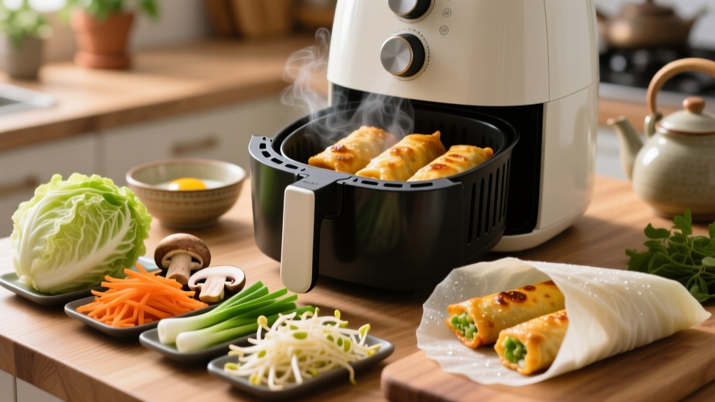 How to Cook Veggie Egg Rolls in an Air Fryer (Crispy!)