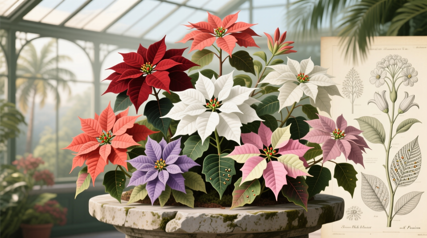 kinds of poinsettias