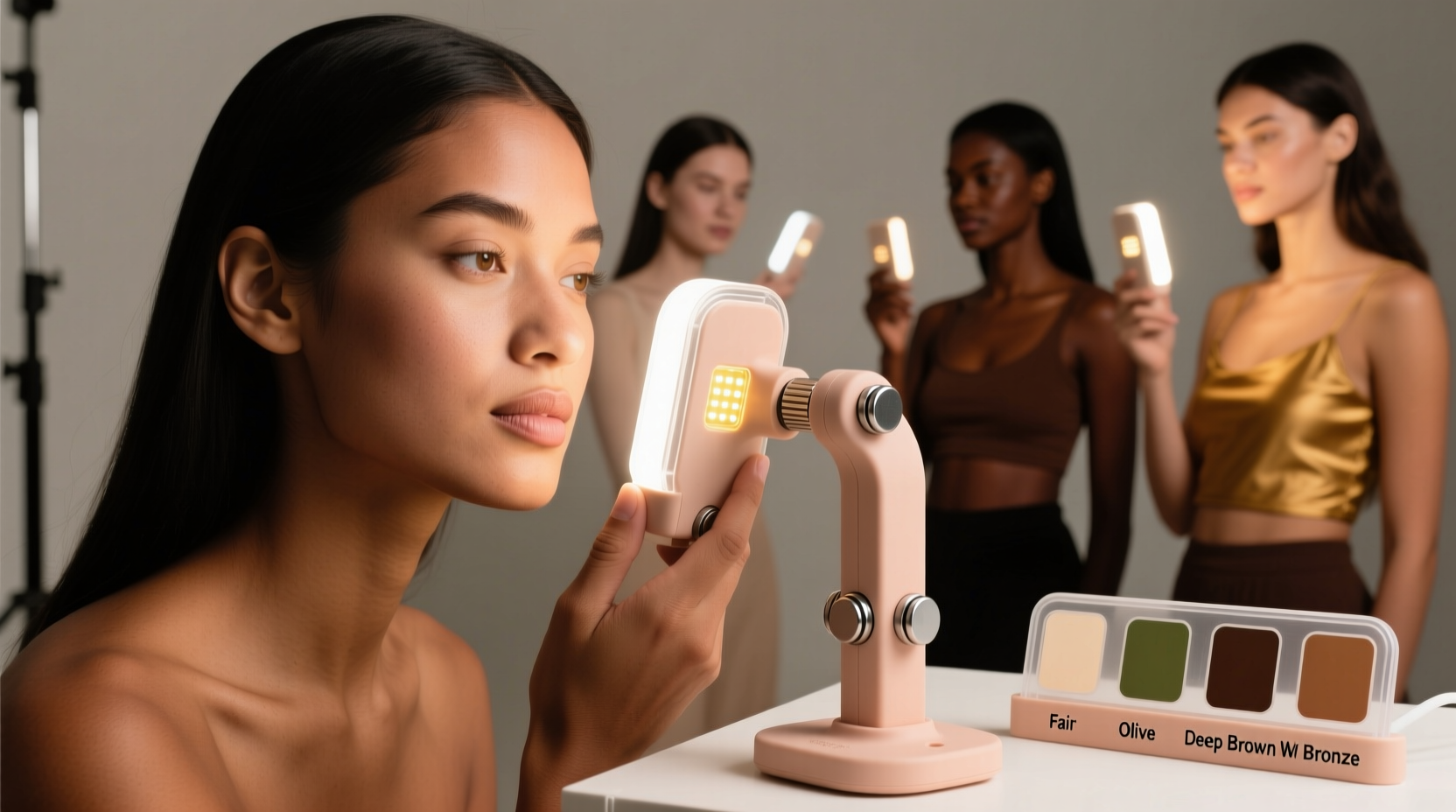 Customizing DIY flesh light for different skin tones