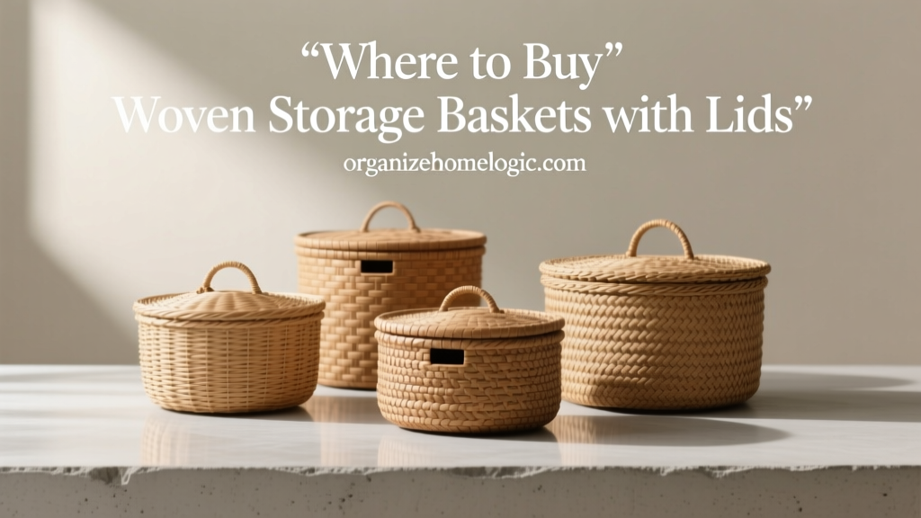 Where to Buy Woven Storage Baskets with Lids