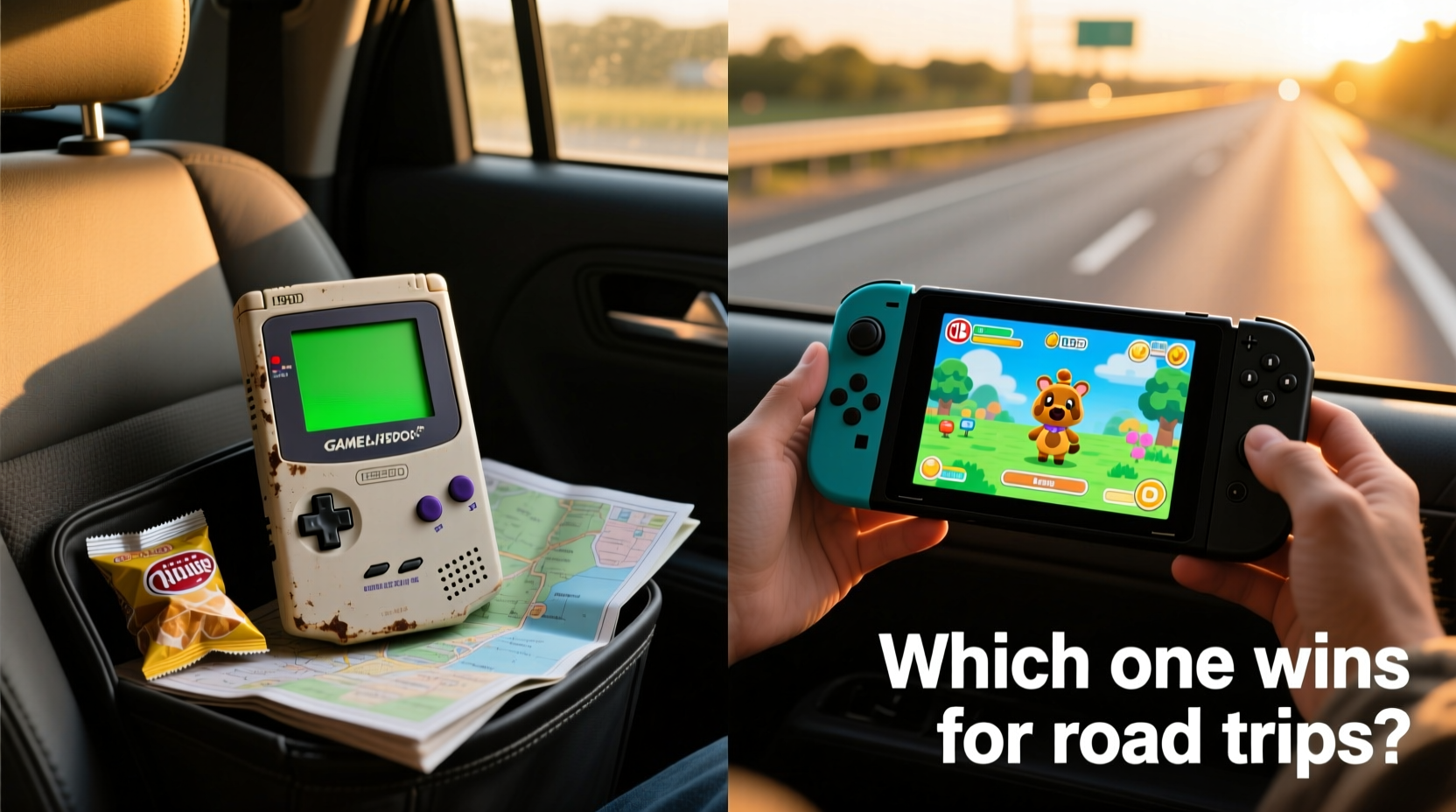 retro handheld console vs modern switch lite which is better for road trips