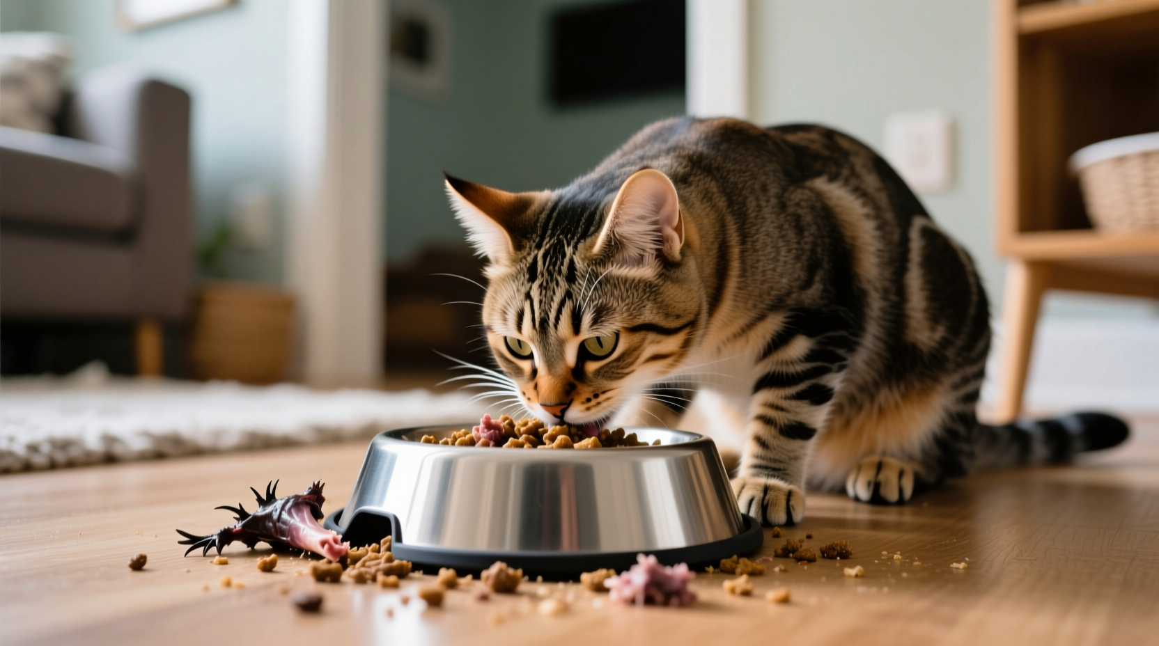 why do cats cover their food bowls instinctual burying behavior