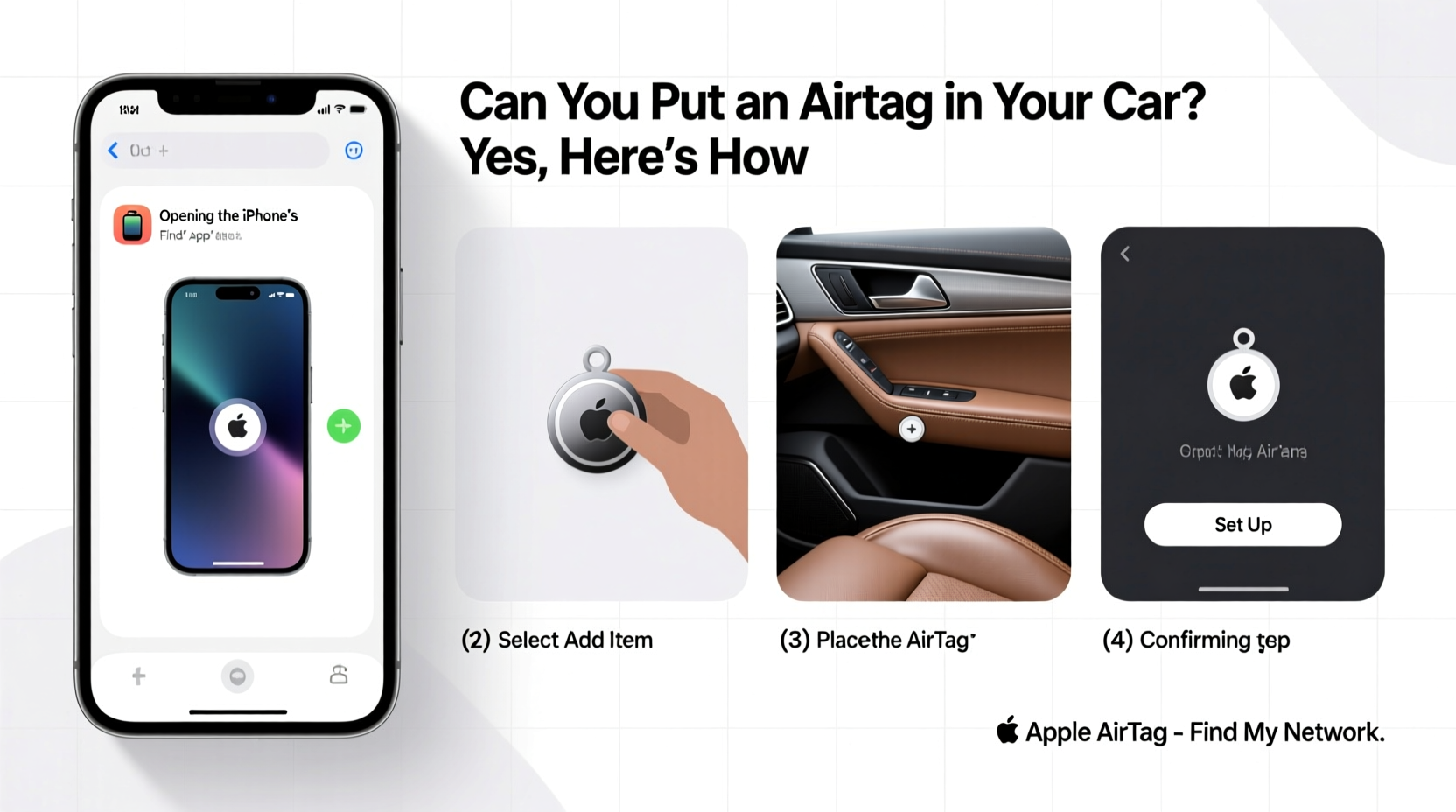 can i put an airtag in my car