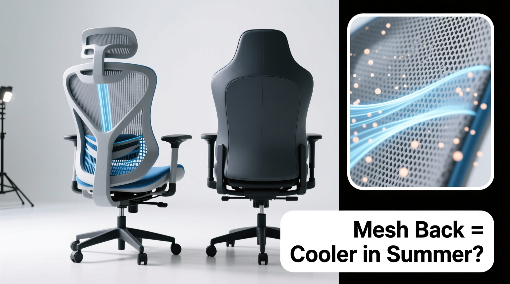 mesh back gaming chairs vs solid back are breathable designs really cooler in summer