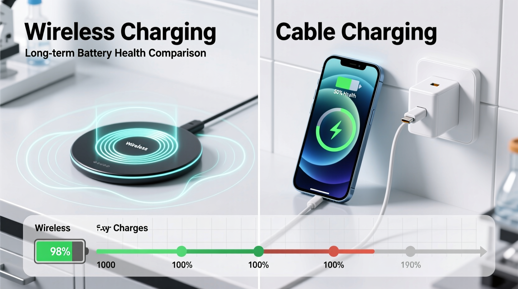 wireless charging pads vs cable charging which is better for battery longevity