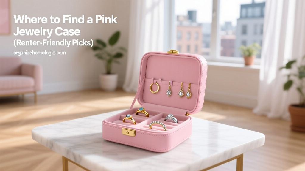 Where to Find a Pink Jewelry Case (Renter-Friendly Picks)