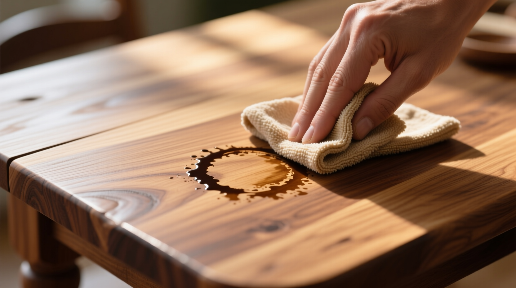 eco friendly coffee ring removal for wood