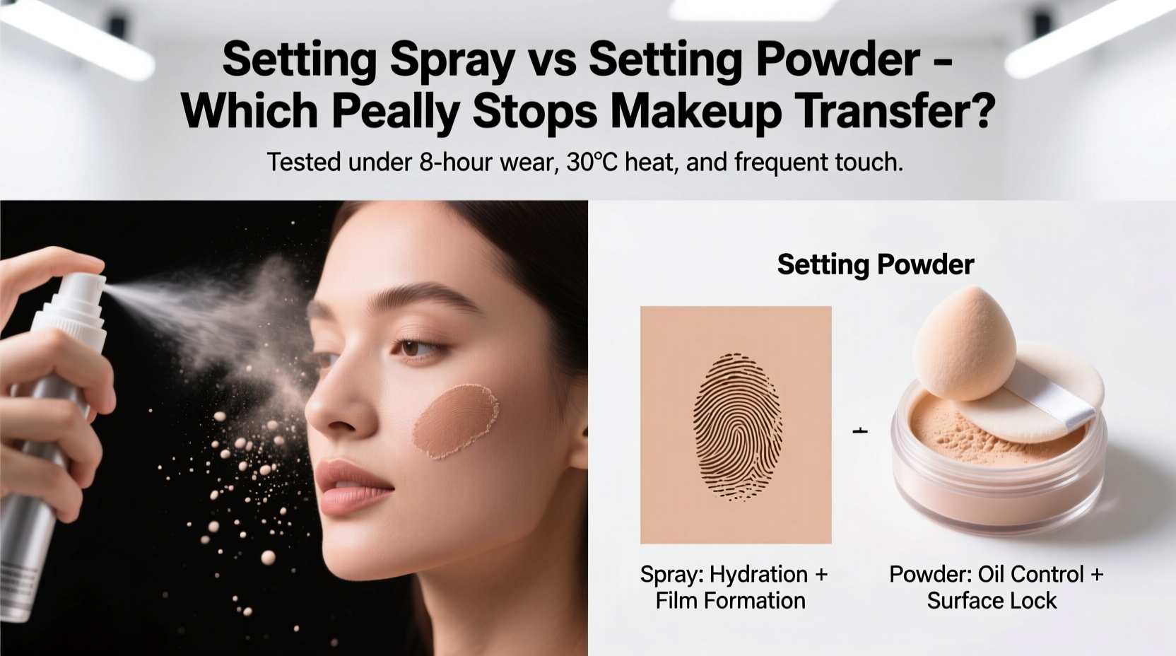 Setting Spray Vs Setting Powder Which One Actually Stops Makeup Transfer