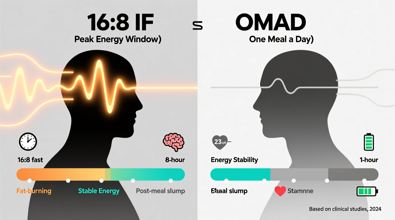intermittent fasting 16 8 vs omad for energy levels