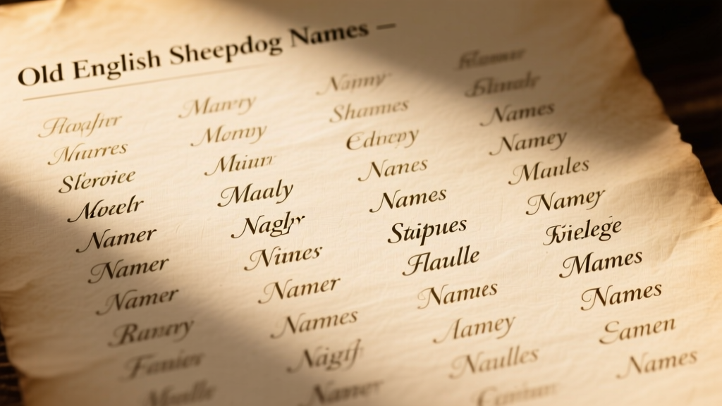 250 Popular & Unique Old English Sheepdog Names