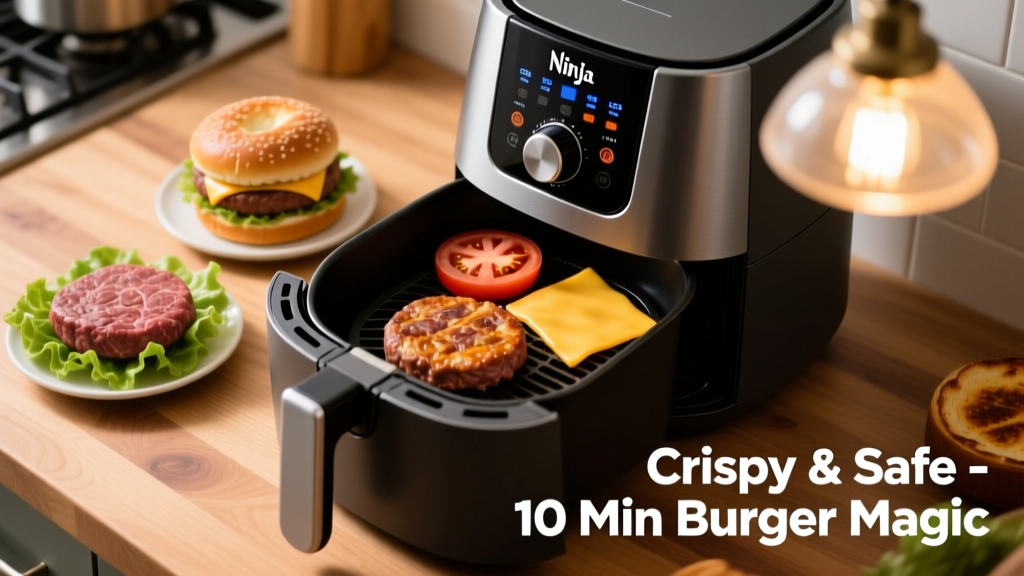 How to Cook Burger in a Ninja Air Fryer (Crispy & Safe)