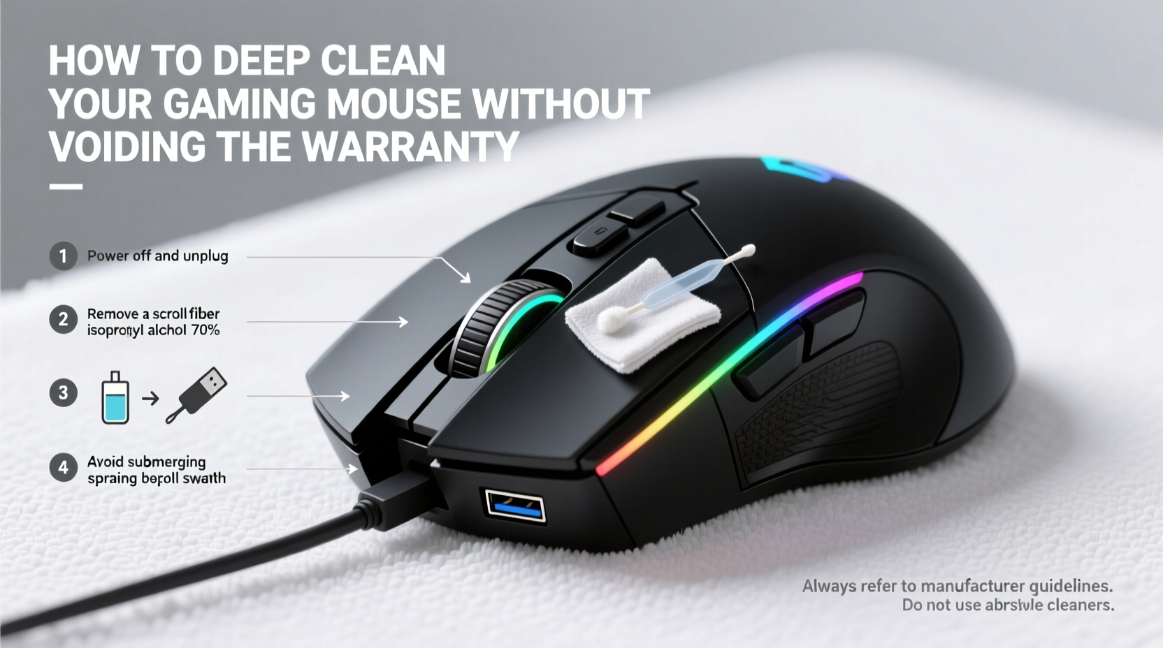 how to deep clean your gaming mouse without voiding the warranty