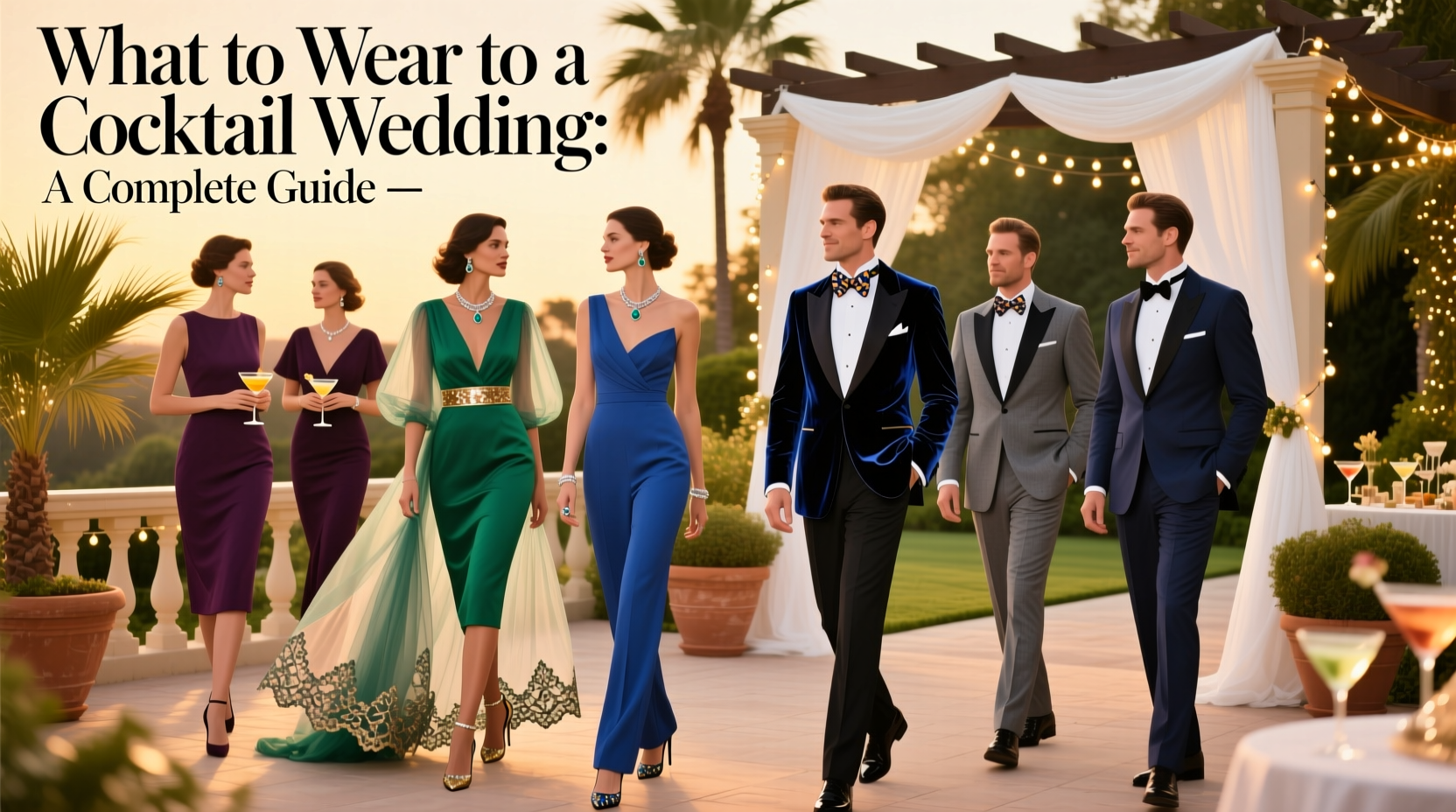 what to wear to a cocktail wedding