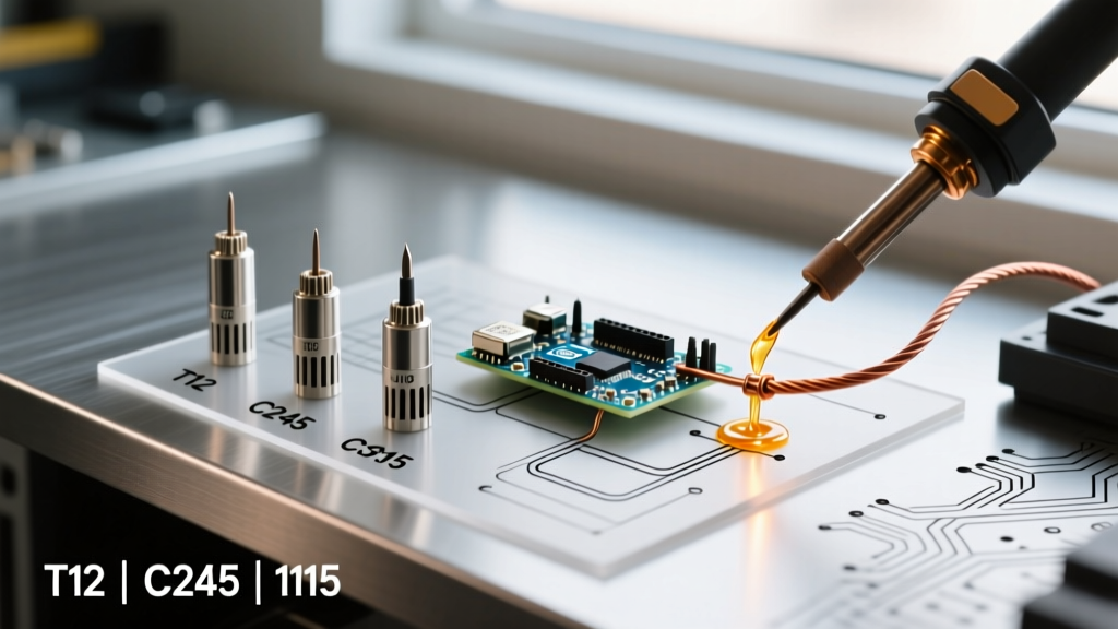 Soldering Pin Selection Framework: T12 vs C245 vs C115 Cartridges