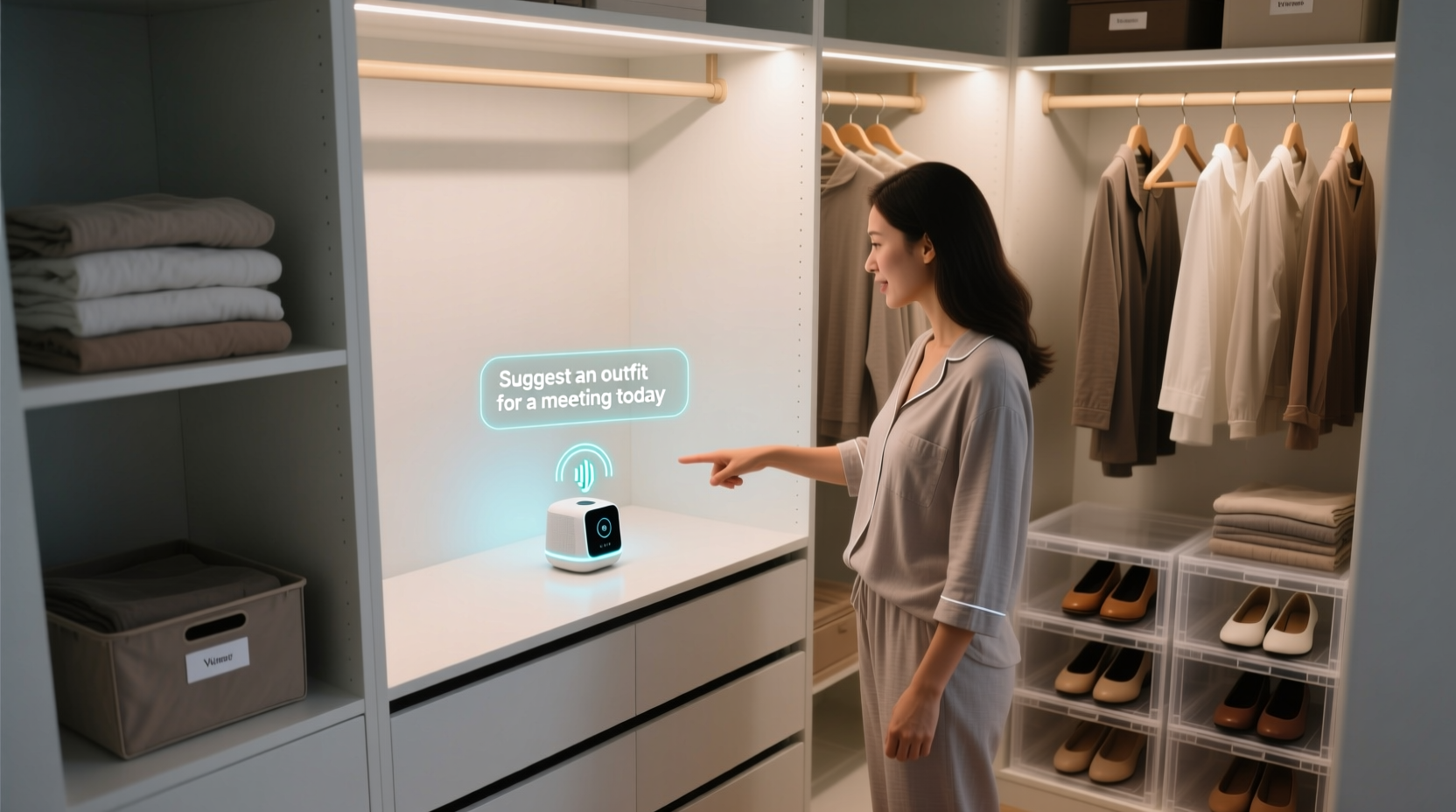 closet organization tips with smart hubs
