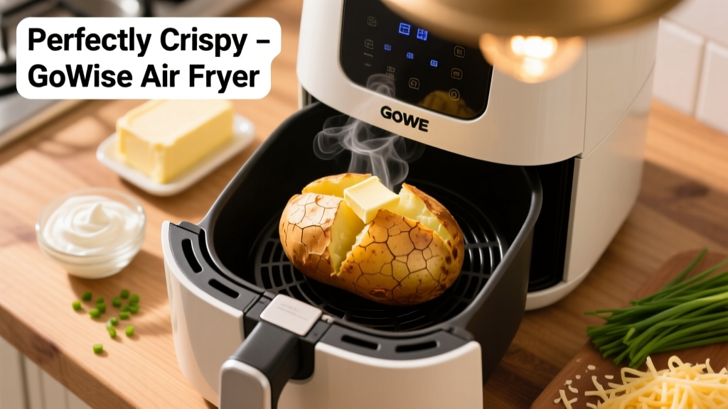 Perfect Baked Potato in GoWISE Air Fryer (Crispy Skin!)