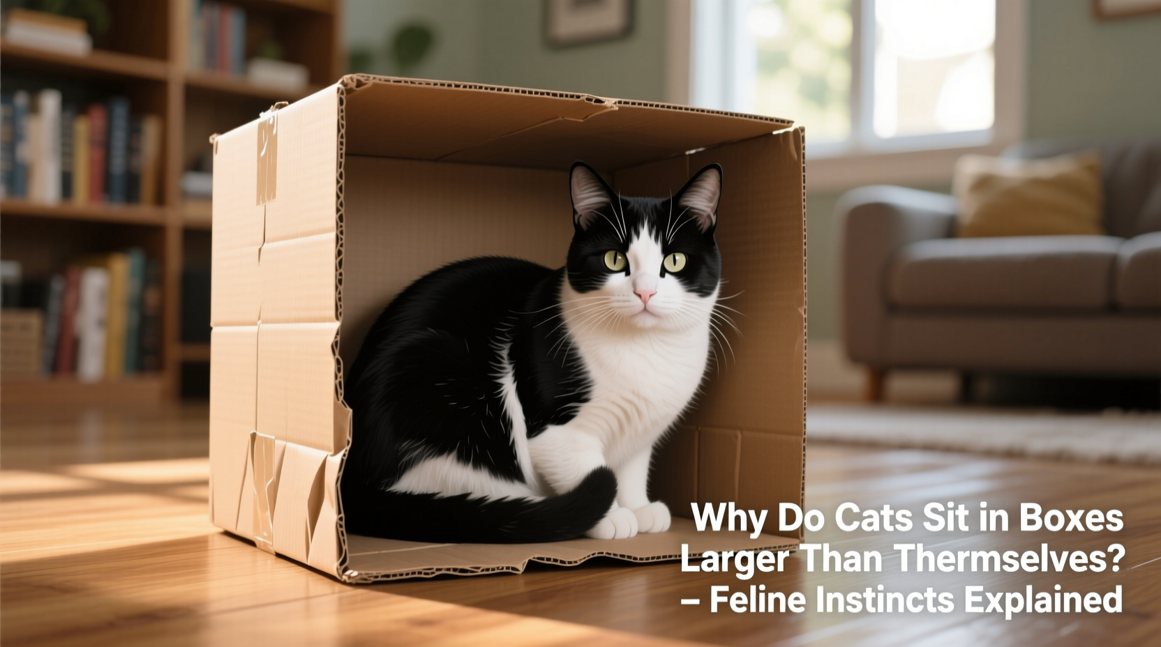 why does my cat sit in boxes larger than themselves feline instincts